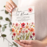 Love In Bloom Bridal Shower Invitation Card