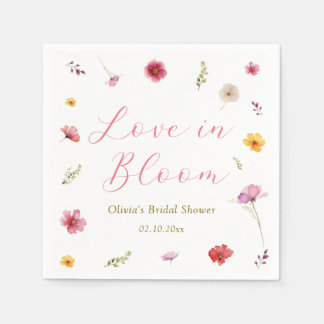 Love in Bloom Bridal Shower Napkin