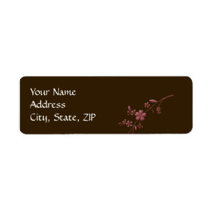 Love in Bloom: Chocolate Brown with Cherry Blossom
