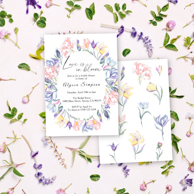 Love in Bloom Floral Bridal Shower Invitation (Creator Uploaded)