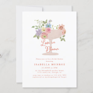 Love in Bloom Floral Garden Bridal Shower Invitation