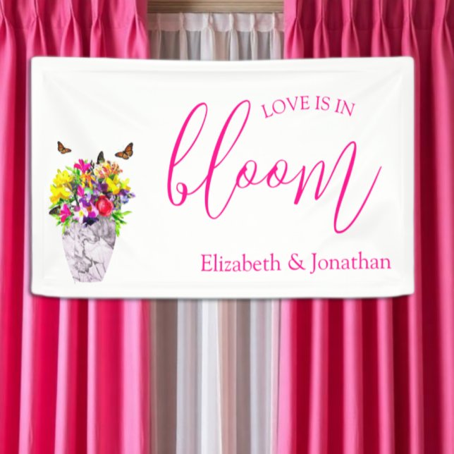 Love In Bloom Floral Wedding Banner (Creator Uploaded)