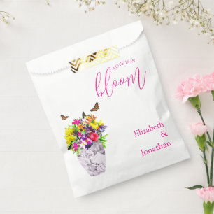 Love In Bloom Floral Wedding Favour Bag