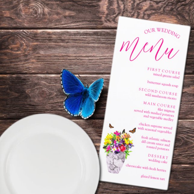 Love In Bloom Floral Wedding Menu (Creator Uploaded)