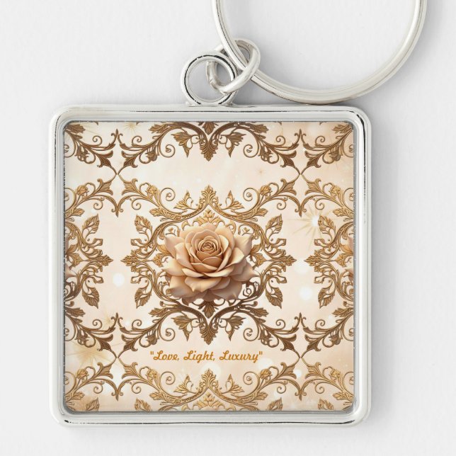 "Love in Bloom" Keychain (Front)