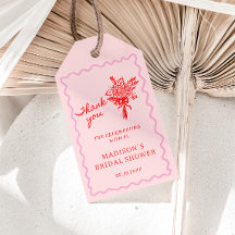 Love in Bloom Red Pink Bridal Shower Welcome