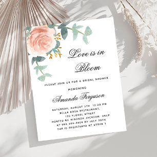 Love in bloom rose gold budget Bridal Shower