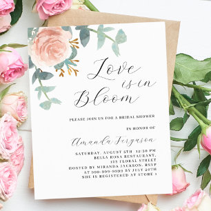 Love in bloom rose gold budget Bridal Shower