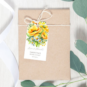 Love in bloom spring summer bridal shower favour gift tags