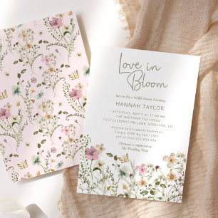 Love In Bloom Wildflower Bridal Shower Invitation