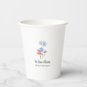 Love in Bloom Wildflower Paper Cups