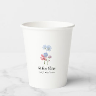 Love in Bloom Wildflower Paper Cups