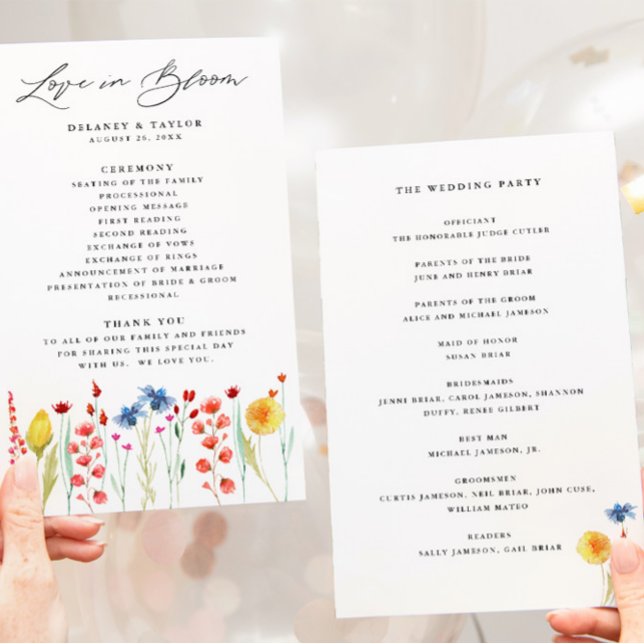 Love in Bloom Wildflower Paper Program (Creator Uploaded)