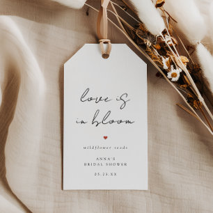 Love in Bloom Wildflower Seeds Bridal Shower Favou Gift Tags