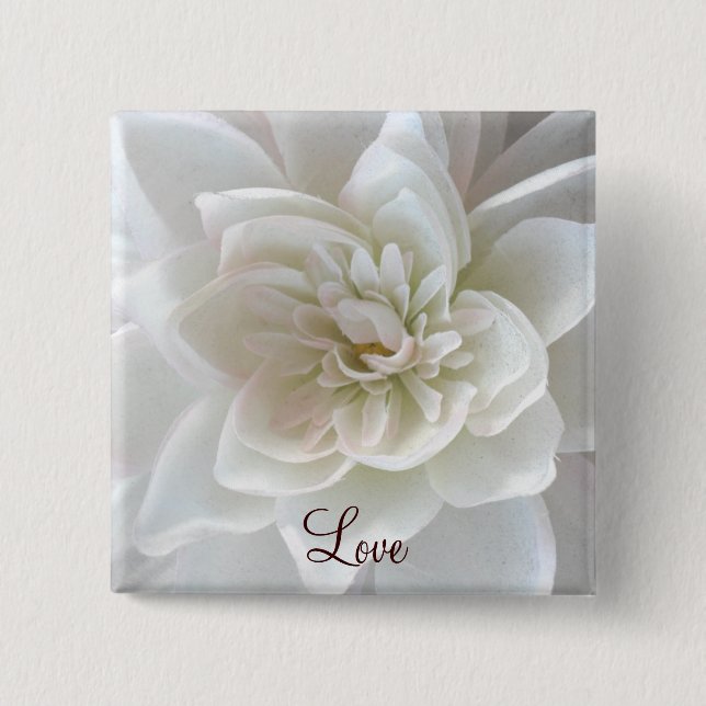 Love in Blossom_ 2 Inch Square Button (Front)