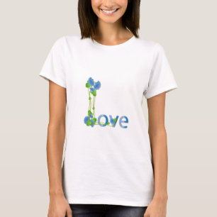 Love in Blue Flowers T-Shirt