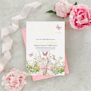 Love in Boom Wildflower Pink Bow Bridal Shower