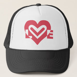 Love in Cherry Pink Trucker Hat