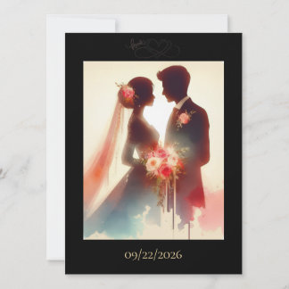 Love in Colour Flat Save The Date Card