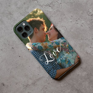 Love in Elegant script Customized photo iPhone 15 Pro Max Case