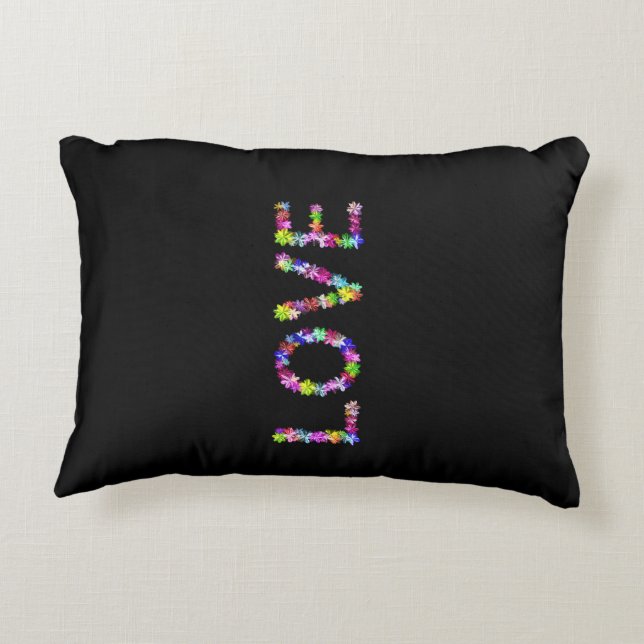 Love in Every Form | Inspirational  Accent Pillow (Back)