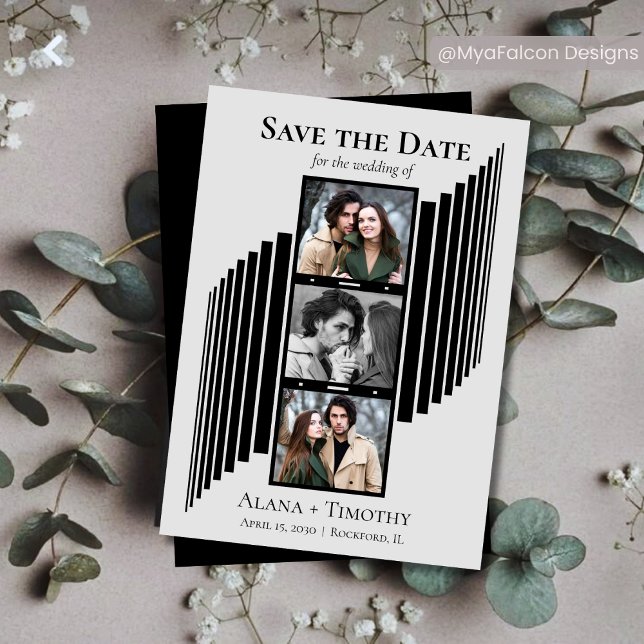 Love in Frames Modern Photo Save the Date (Creator Uploaded)