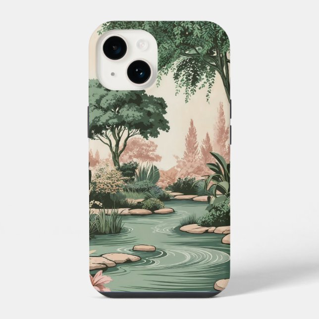 Love in Green Spaces iPhone Case (Back)