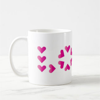 LOVE in hearts Coffee Mug