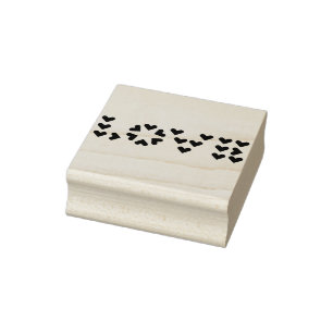 LOVE in hearts Rubber Stamp