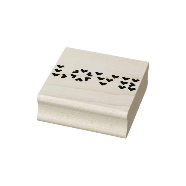LOVE in hearts Rubber Stamp (Stamp)