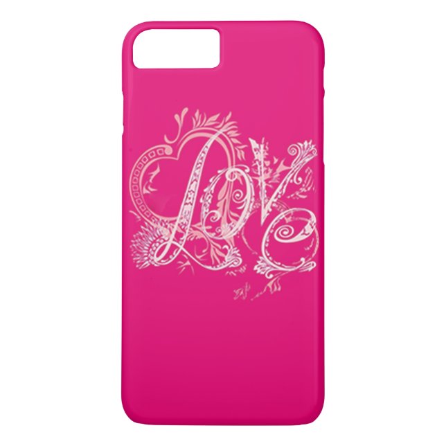 Love in Hot Pink Case (Back)