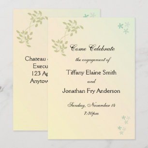 Love in Laurels Engagement Invitation