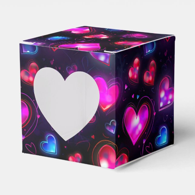Love in Motion: Valentine's Day Hearts Favor Box (Front Side)
