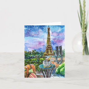 Love in Paris Holiday Card
