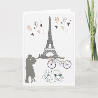 Love In Paris , I love You Card