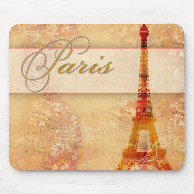 Love in Paris Mouse Pad (Front)