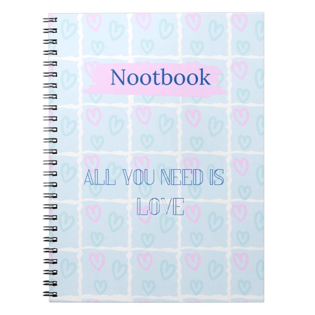 Love in pastel notebook  (Front)