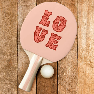 Love in Pink Ping Pong Paddle