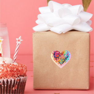 Love in Pixels: Happy Saint Valentine's Day Heart Sticker