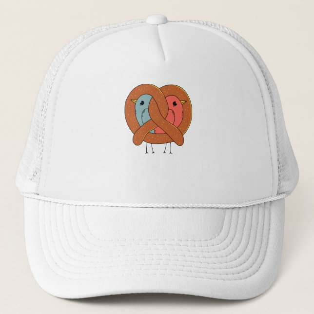 Love in Pretzel Trucker Hat (Front)