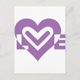 Love in Purple Postcard