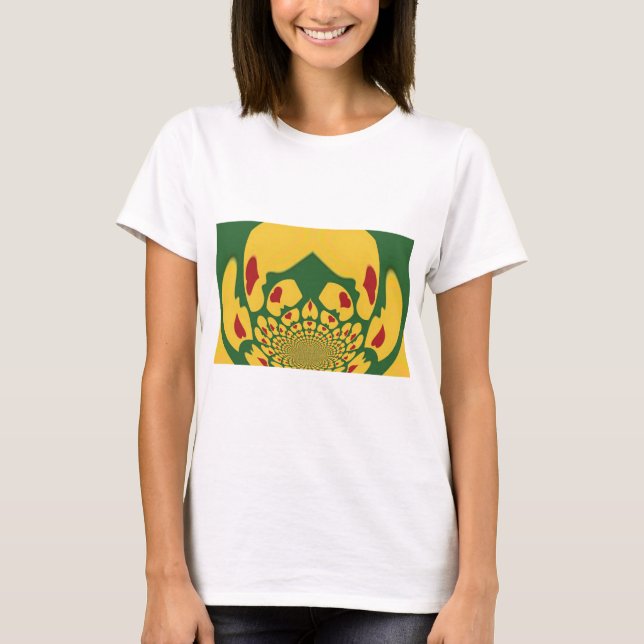 Love in Rasta Colours: Reggae Hearts T-Shirt (Front)