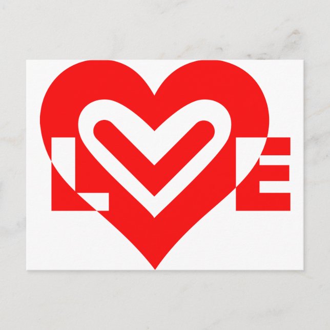 Love in Red Postcard (Front)