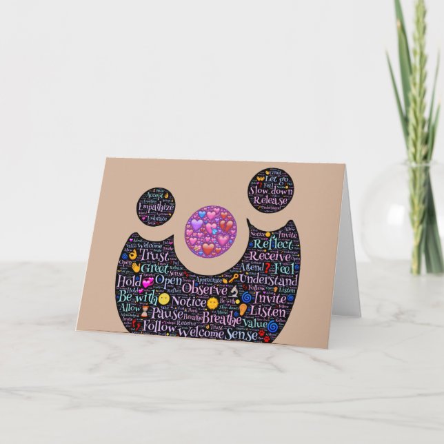 Love in relationship greeting card with envelope (Front)