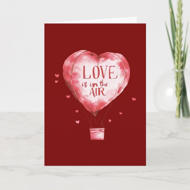 Love in the Air Balloon Card (Front)