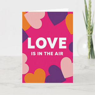 Love In The Air Hearts Card