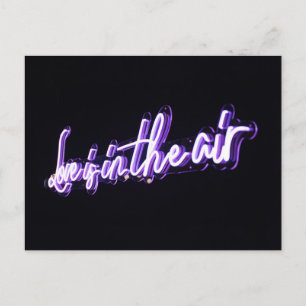 Love in the Air Sign Typographic Image Quote Art Postcard