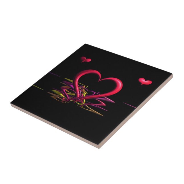 Love in the Darkness Ceramic Tile (Side)