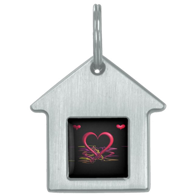 Love in the Darkness Framed Pet Tag (Front)