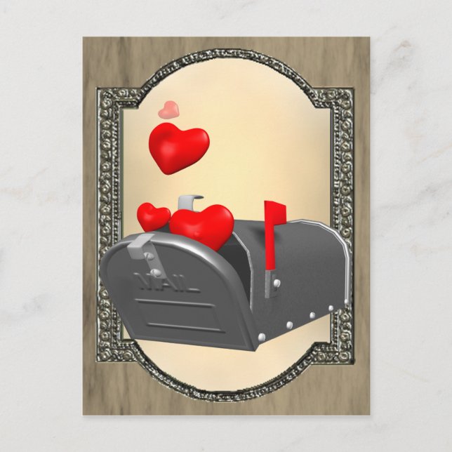 Love In The Mail Postcard (Front)
